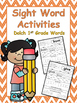 1st grade sight word worksheets by caitlin natale tpt