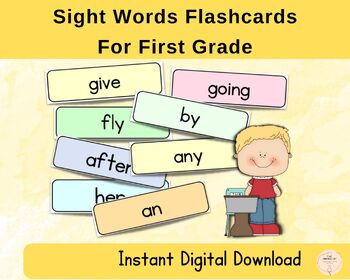 Preview of 1st Grade Sight Words, Dolch Flashcards, Word Lists, Checklists
