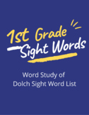 1st Grade Sight Words (First 10)