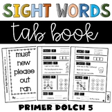Primer Sight Words Worksheets Booklet 5