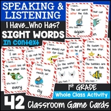 1st Grade Sight Words in Context I Have, Who Has Game (Fluency)