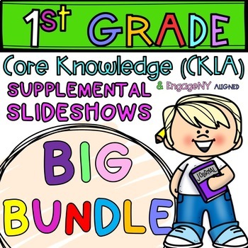 Preview of 1st Grade Skills Supplemental Slideshows BUNDLE!  (ALIGNED to Amplify/CKLA)
