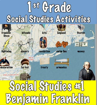 Preview of 1st Grade Social Studies Activity #1 - Ben Franklin (history, printable, game)