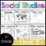 1st Grade - Social Studies - Unit 2 - Maps, Landforms, Nat