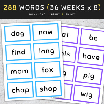 1st Grade Spelling Words: Flash Cards (Color-Coded), 36 Weeks by ...