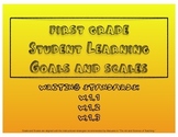 1st Grade Writing Student Learning Goals and Scales - No Prep!