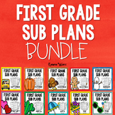 1st Grade Sub Plans Bundle