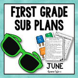 1st Grade Sub Plans June