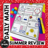 1st Grade Summer Math Packet Morning Work End of Year Revi