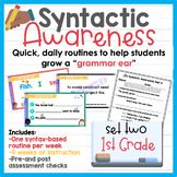 1st Grade Syntactic Awareness Routines Set 2