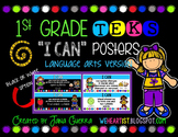 1st Grade TEKS "I Can" Learning Target Poster (Language Ar