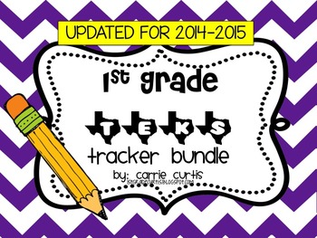 Preview of 1st Grade TEKS Tracker Pack