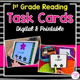 First Grade Task Cards for Literacy Centers (Digital & Printable)