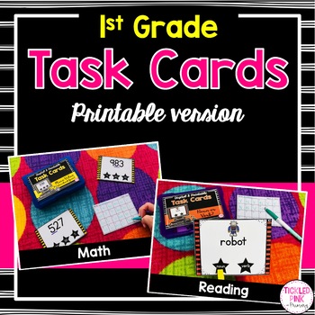 Preview of 1st Grade Task Cards