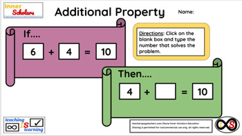 Preview of 1st Grade Technology Activities - Lesson 11: Commutative & Associative Property