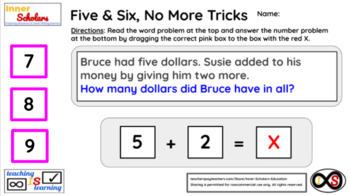 Preview of 1st Grade Technology Activities - Lesson 17: Five & Six Addition and Subtraction