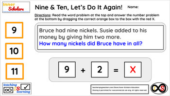 Preview of 1st Grade Technology Activities - Lesson 23: Nine & Ten Addition and Subtraction