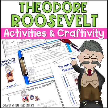 Preview of 1st Grade Theodore Roosevelt Activities - Print & Digital Social Studies Lessons