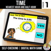 1st Grade Time Digital Math Games | Distance Learning