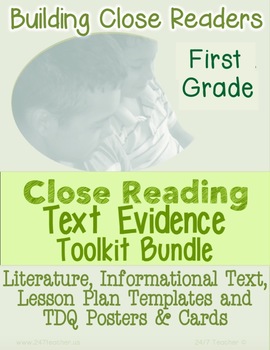 Preview of 1st Grade Digital Interactive Reading Notebook Google Slides™ & PDFs CC Aligned