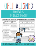 1st Grade UFLI Aligned Homework Lessons 35-110 BUNDLE - Pa