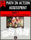 1st Grade Unit 1 Math Assessment:  Number Sense and Routin