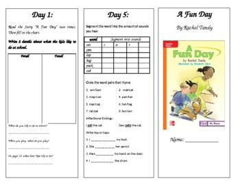 Preview of 1st Grade Unit 1 Week 1 Wonders Leveled Reader Brochures (all levels)