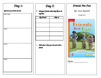Preview of 1st Grade Unit 1 Week 4 Wonders Leveled Reader Brochures (all levels)