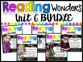 Preview of 1st Grade Unit 6 Reading Wonders BUNDLE (Supplement)
