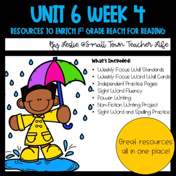 Preview of 1st Grade Unit 6 Week 4 Resources Aligned with Reach for Reading