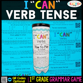 1st Grade Verb Tense Game by One Stop Teacher Shop | TpT