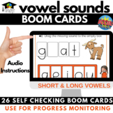 1st Grade Vowel Sounds Digital Progress Monitoring Activity