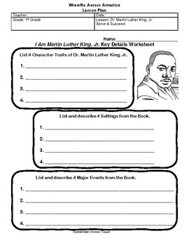 1st Grade WAA Dr. Martin Luther King, Jr. by Wreaths Across America Teach