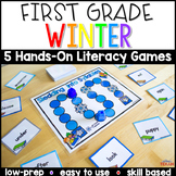 1st Grade Winter Reading Center Games and Activities | Sno