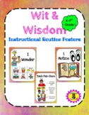 1st Grade  Wit & Wisdom Instructional  Routine Posters