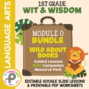 Preview of 1st Grade W&W - Wild About Books - Google Slide Lessons + Resource Pack