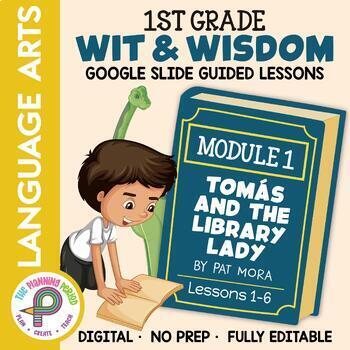 Preview of 1st Grade W&W - Tomas and the Library Lady - Google Slide Lessons 1-6
