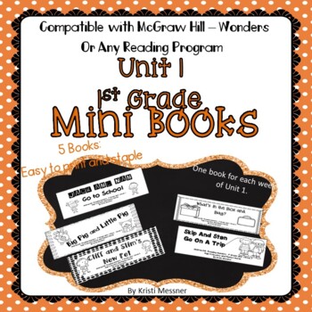 Preview of 1st Grade Wonders Compatible Unit 1 Mini Book and Distance Learning