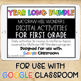 1st Grade Wonders Digital Activity FULL YEAR Google Classr