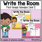 1st Grade Wonders Unit 2 Phonics / Spelling Write the Room