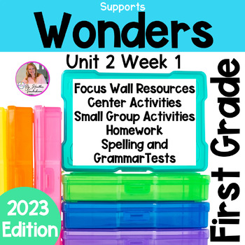 Preview of 1st Grade Wonders Reading Unit 2 Week 1 Center and Small Group Activities 2023