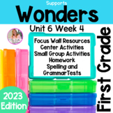 1st Grade Wonders Reading Unit 6 Week 4 | Centers & Small 