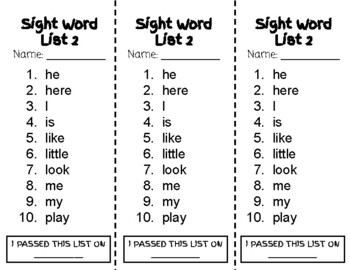 1st Grade Wonders Sight Word Lists/Quiz/Tests by Pawsitively Passionate ...