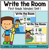 1st Grade Wonders Unit 1 Phonics / Spelling Write the Room