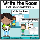 1st Grade Wonders Unit 3 Phonics / Spelling Write the Room
