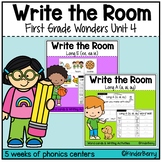 1st Grade Wonders Unit 4 Phonics / Spelling Write the Room