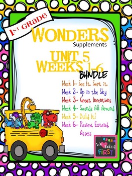 Preview of 1st Grade Wonders - Unit 5 Bundle