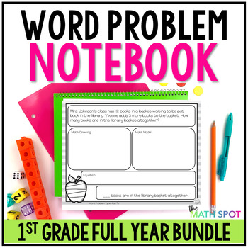 Preview of 1st Grade Word Problem Notebook Bundle