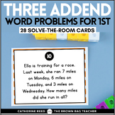 3 Addend Word Problem Task Cards for Number Sense within 20
