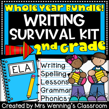 Preview of 2nd Grade Writing Survival Kit! Whole Year of Second Grade Writing Resources!